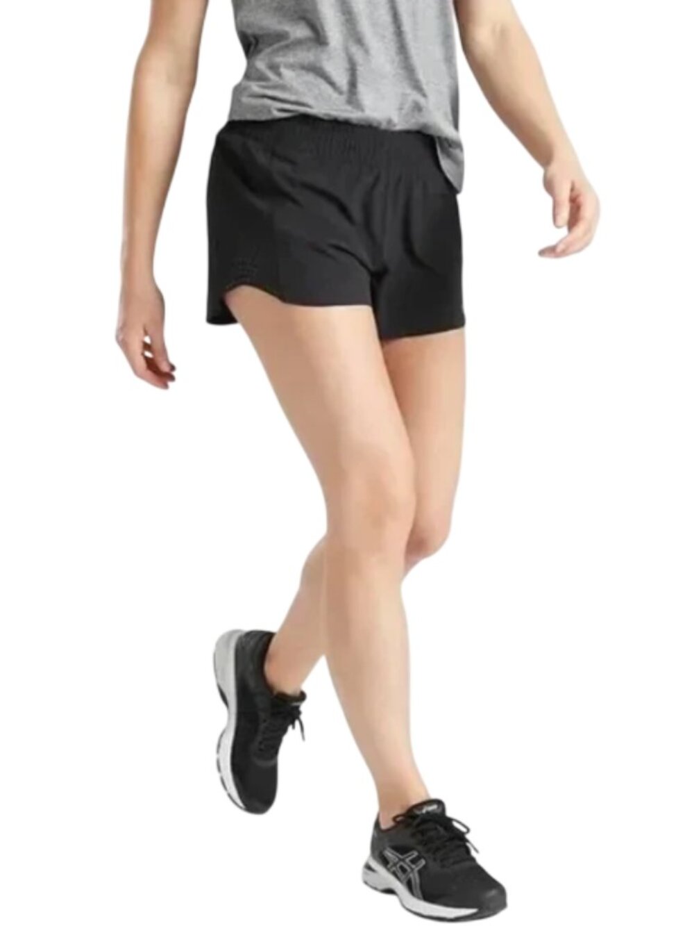 Athleta Hustle 3" Running Shorts Black Women’s Size 2X Activewear Athleisure
